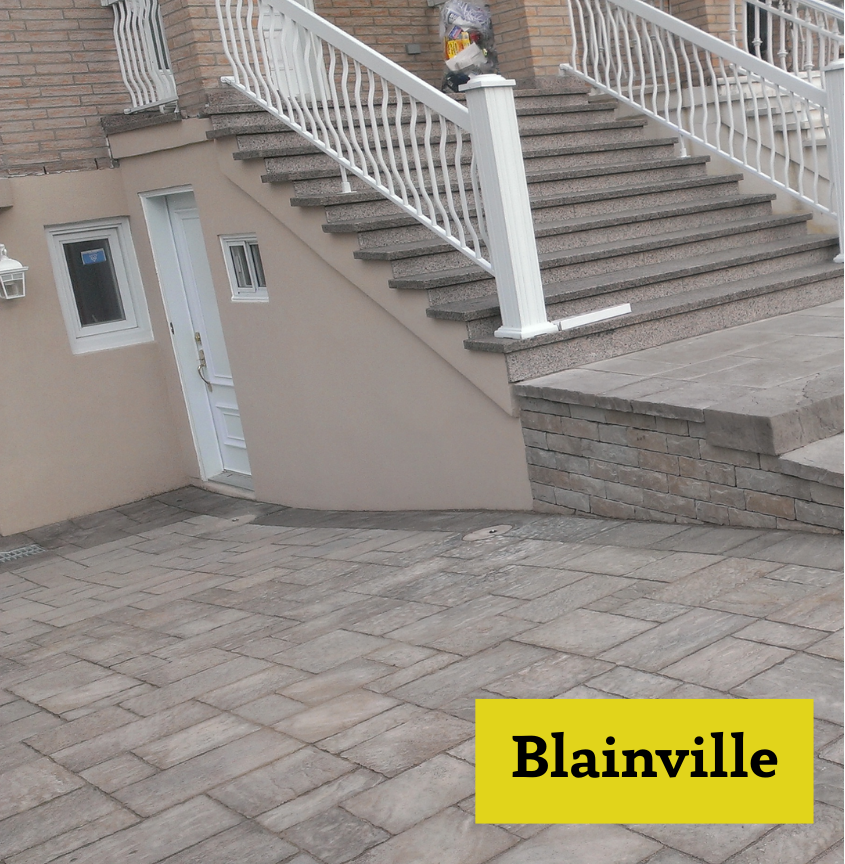Aménagement pavé uni à Blainville